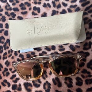 Blenders Lakey Peterson V. Sassy Transparent Sunglasses with Case